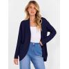 imageANRABESS Womens Cardigan Open Front Long Sleeve Shawl Neck Dressy Casual Knit Sweaters 2025 Fall Trendy Outerwear CoatNavy Blue