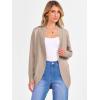 imageANRABESS Womens Cardigan Open Front Long Sleeve Shawl Neck Dressy Casual Knit Sweaters 2025 Fall Trendy Outerwear CoatTan