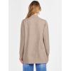 imageANRABESS Womens Cardigan Open Front Long Sleeve Shawl Neck Dressy Casual Knit Sweaters 2025 Fall Trendy Outerwear CoatTan