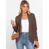 imageANRABESS Womens Cardigan Sweaters Open Front Long Sleeve Shawl Neck Knit Dressy Casual 2025 Trendy Fall Winter Outerwear CoatCoffee