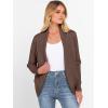 imageANRABESS Womens Cardigan Sweaters Open Front Long Sleeve Shawl Neck Knit Dressy Casual 2025 Trendy Fall Winter Outerwear CoatCoffee
