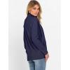 imageANRABESS Womens Cardigan Sweaters Open Front Long Sleeve Shawl Neck Knit Dressy Casual 2025 Trendy Fall Winter Outerwear CoatNavy Blue
