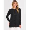 imageANRABESS Womens Cardigans 2025 Fall Dressy Casual Long Sleeve Crewneck Button Down Open Front Soft Knit Cardigan SweatersBlack