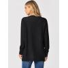 imageANRABESS Womens Cardigans 2025 Fall Dressy Casual Long Sleeve Crewneck Button Down Open Front Soft Knit Cardigan SweatersBlack