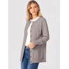 imageANRABESS Womens Cardigans 2025 Fall Dressy Casual Long Sleeve Crewneck Button Down Open Front Soft Knit Cardigan SweatersBright Camel
