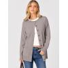 imageANRABESS Womens Cardigans 2025 Fall Dressy Casual Long Sleeve Crewneck Button Down Open Front Soft Knit Cardigan SweatersBright Camel