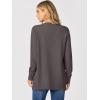 imageANRABESS Womens Cardigans 2025 Fall Dressy Casual Long Sleeve Crewneck Button Down Open Front Soft Knit Cardigan SweatersDeep Taupe