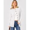 imageANRABESS Womens Cardigans 2025 Fall Dressy Casual Long Sleeve Crewneck Button Down Open Front Soft Knit Cardigan SweatersWhite