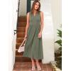imageANRABESS Womens Casual Dress Summer Sleeveless V Neck Sundress Aline Flowy Beach Maxi Dresses Travel 2025 Vacation OutfitsOlive