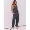 imageANRABESS Womens Casual Jumpsuits Summer Sleeveless Stretchy Romper Harem Pants Loose Jumpers Overalls Trendy OutfitsDeep Grey