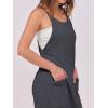 imageANRABESS Womens Casual Jumpsuits Summer Sleeveless Stretchy Romper Harem Pants Loose Jumpers Overalls Trendy OutfitsDeep Grey