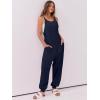 imageANRABESS Womens Casual Jumpsuits Summer Sleeveless Stretchy Romper Harem Pants Loose Jumpers Overalls Trendy OutfitsNavy Blue