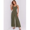 imageANRABESS Womens Casual Loose Sleeveless Jumpsuits Dressy Wide Leg Adjustable Strap Rompers 2025 Summer Vacation OutfitsArmy Green