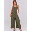 imageANRABESS Womens Casual Loose Sleeveless Jumpsuits Dressy Wide Leg Adjustable Strap Rompers 2025 Summer Vacation OutfitsArmy Green
