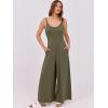 imageANRABESS Womens Casual Loose Sleeveless Jumpsuits Dressy Wide Leg Adjustable Strap Rompers 2025 Summer Vacation OutfitsArmy Green