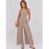 imageANRABESS Womens Casual Loose Sleeveless Jumpsuits Dressy Wide Leg Adjustable Strap Rompers 2025 Summer Vacation OutfitsKhaki