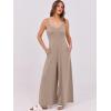 imageANRABESS Womens Casual Loose Sleeveless Jumpsuits Dressy Wide Leg Adjustable Strap Rompers 2025 Summer Vacation OutfitsKhaki