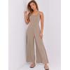 imageANRABESS Womens Casual Loose Sleeveless Jumpsuits Dressy Wide Leg Adjustable Strap Rompers 2025 Summer Vacation OutfitsKhaki
