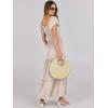 imageANRABESS Womens Casual Summer Maxi Dress Flutter Short Sleeve Scoop Neck Smocked A Line Flowy Beach Vacation Long DressesBeige Floral