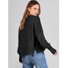 imageANRABESS Womens Cropped Sweaters Oversized Crewneck Long Batwing Sleeve Side Slit Ribbed Knit Pullover Tops 2025 Fall ClothesBlack