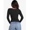 imageANRABESS Womens Cutout Tops Trendy Sexy Long Sleeve Shirts Ribbed Slim Fit Tee 2025 Fall Fashion Going Out Tshirts ClothesBlack