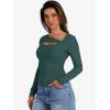 imageANRABESS Womens Cutout Tops Trendy Sexy Long Sleeve Shirts Ribbed Slim Fit Tee 2025 Fall Fashion Going Out Tshirts ClothesGreen