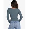 imageANRABESS Womens Cutout Tops Trendy Sexy Long Sleeve Shirts Ribbed Slim Fit Tee 2025 Fall Fashion Going Out Tshirts ClothesGrey Blue