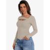 imageANRABESS Womens Cutout Tops Trendy Sexy Long Sleeve Shirts Ribbed Slim Fit Tee 2025 Fall Fashion Going Out Tshirts ClothesKhaki