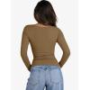 imageANRABESS Womens Cutout Tops Trendy Sexy Long Sleeve Shirts Ribbed Slim Fit Tee 2025 Fall Fashion Going Out Tshirts ClothesLight Brown