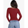 imageANRABESS Womens Cutout Tops Trendy Sexy Long Sleeve Shirts Ribbed Slim Fit Tee 2025 Fall Fashion Going Out Tshirts ClothesRed