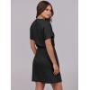 imageANRABESS Womens Dresses 2025 Summer Casual Short Sleeve Crew Neck Elastic Waist Mini T Shirt Dress with PocketsBlack