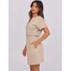 imageANRABESS Womens Dresses 2025 Summer Casual Short Sleeve Crew Neck Elastic Waist Mini T Shirt Dress with PocketsKhaki