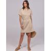 imageANRABESS Womens Dresses 2025 Summer Casual Short Sleeve Crew Neck Elastic Waist Mini T Shirt Dress with PocketsKhaki