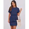 imageANRABESS Womens Dresses 2025 Summer Casual Short Sleeve Crew Neck Elastic Waist Mini T Shirt Dress with PocketsNavy Blue