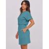 imageANRABESS Womens Dresses 2025 Summer Casual Short Sleeve Crew Neck Elastic Waist Mini T Shirt Dress with PocketsTeal