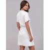imageANRABESS Womens Dresses 2025 Summer Casual Short Sleeve Crew Neck Elastic Waist Mini T Shirt Dress with PocketsWhite