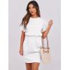 imageANRABESS Womens Dresses 2025 Summer Casual Short Sleeve Crew Neck Elastic Waist Mini T Shirt Dress with PocketsWhite