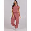 imageANRABESS Womens Jumpsuits Summer Casual Sleeveless 2025 Romper One Piece Outfit Active Workout Lounge Jumpsuits Pockets Orange Medium