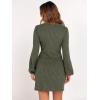 imageANRABESS Womens Long Lantern Sleeve Ribbed Knit Casual Lightweight Tie Waist 2025 Fall Cocktail Short Mini Sweater DressDeep Green