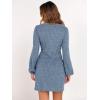 imageANRABESS Womens Long Lantern Sleeve Ribbed Knit Casual Lightweight Tie Waist 2025 Fall Cocktail Short Mini Sweater DressGrey Blue