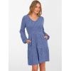 imageANRABESS Womens Long Lantern Sleeve Ribbed Knit Dresses V Neck Casual 2025 Fall Winter Flowy Swing Tunic Sweater Short DressBlue