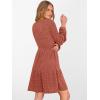 imageANRABESS Womens Long Lantern Sleeve Ribbed Knit Dresses V Neck Casual 2025 Fall Winter Flowy Swing Tunic Sweater Short DressBurnt Orange