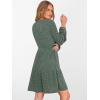 imageANRABESS Womens Long Lantern Sleeve Ribbed Knit Dresses V Neck Casual 2025 Fall Winter Flowy Swing Tunic Sweater Short DressGreen