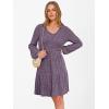 imageANRABESS Womens Long Lantern Sleeve Ribbed Knit Dresses V Neck Casual 2025 Fall Winter Flowy Swing Tunic Sweater Short DressPurple