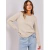 imageANRABESS Womens Long Sleeve Cable Knit Sweater Jumper Crewneck Pullover Soft Dressy Casual Tops Cute 2025 Fall Trendy OutfitsApricot