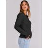 imageANRABESS Womens Long Sleeve Cable Knit Sweater Jumper Crewneck Pullover Soft Dressy Casual Tops Cute 2025 Fall Trendy OutfitsBlack