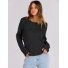 imageANRABESS Womens Long Sleeve Cable Knit Sweater Jumper Crewneck Pullover Soft Dressy Casual Tops Cute 2025 Fall Trendy OutfitsBlack