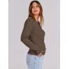 imageANRABESS Womens Long Sleeve Cable Knit Sweater Jumper Crewneck Pullover Soft Dressy Casual Tops Cute 2025 Fall Trendy OutfitsCoffee
