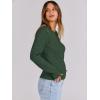 imageANRABESS Womens Long Sleeve Cable Knit Sweater Jumper Crewneck Pullover Soft Dressy Casual Tops Cute 2025 Fall Trendy OutfitsDeep Green