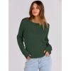 imageANRABESS Womens Long Sleeve Cable Knit Sweater Jumper Crewneck Pullover Soft Dressy Casual Tops Cute 2025 Fall Trendy OutfitsDeep Green